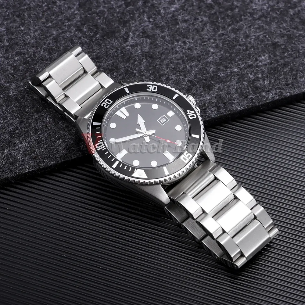 Bracelet inox massif 18 à 25 mm luxe universel