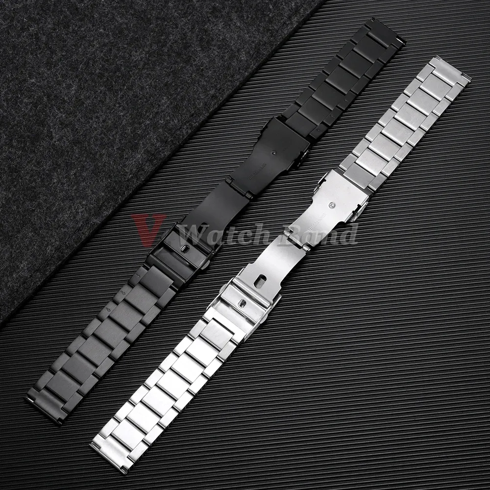 Bracelet inox massif 18 à 25 mm luxe universel