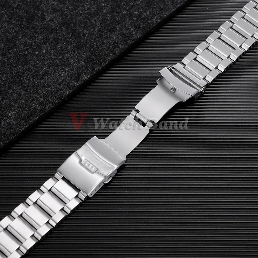 Bracelet inox massif 18 à 25 mm luxe universel