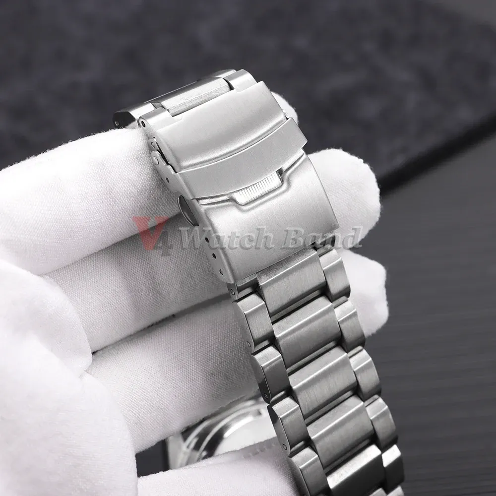 Bracelet inox massif 18 à 25 mm luxe universel