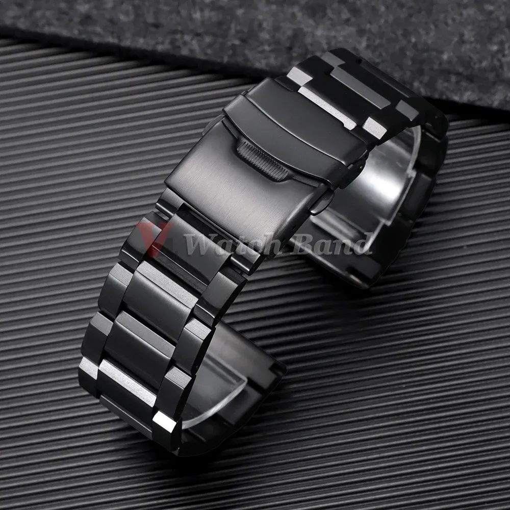 Bracelet inox massif 18 à 25 mm luxe universel