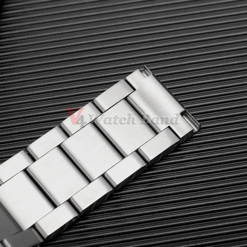 Bracelet inox massif 18 à 25 mm luxe universel