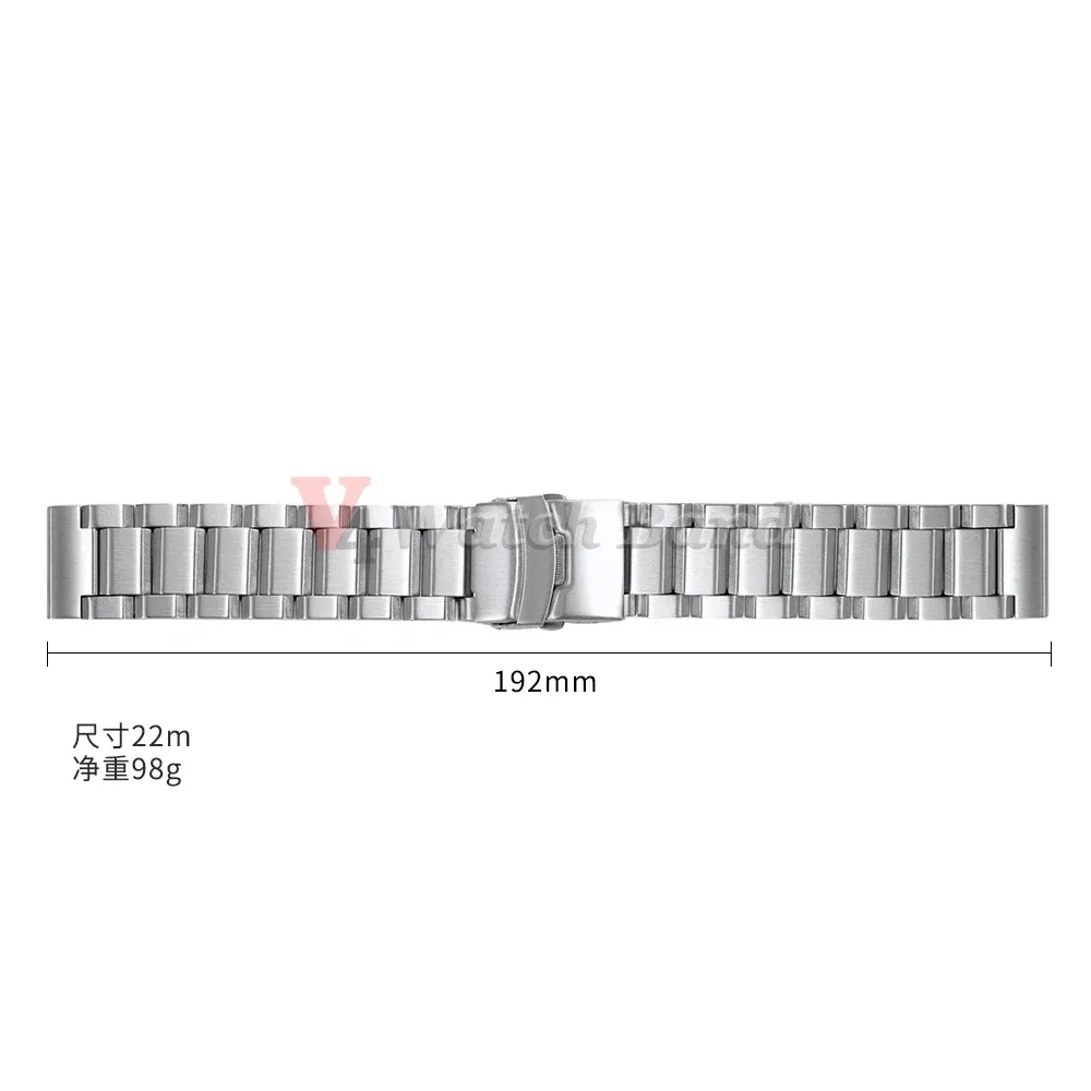 Bracelet inox massif 18 à 25 mm luxe universel