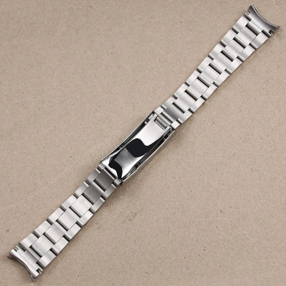 Bracelet inox massif 20 à 21 mm fermoir Glide Lock