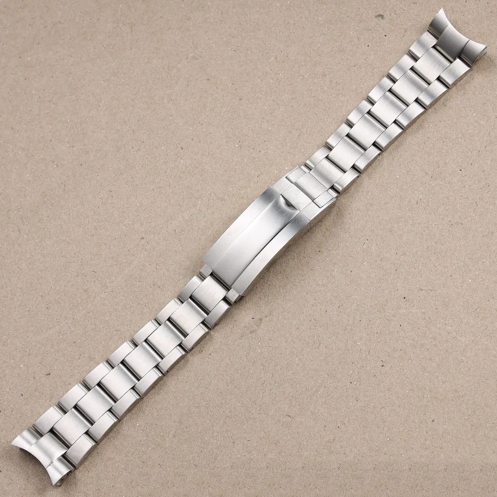 Bracelet inox massif 20 à 21 mm fermoir Glide Lock
