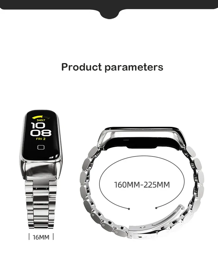 Bracelet magnétique métal pour Samsung Galaxy Fit 2