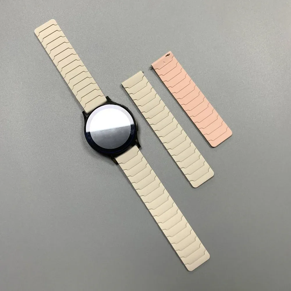 Bracelet magnétique silicone 20 et 22 mm Amazfit