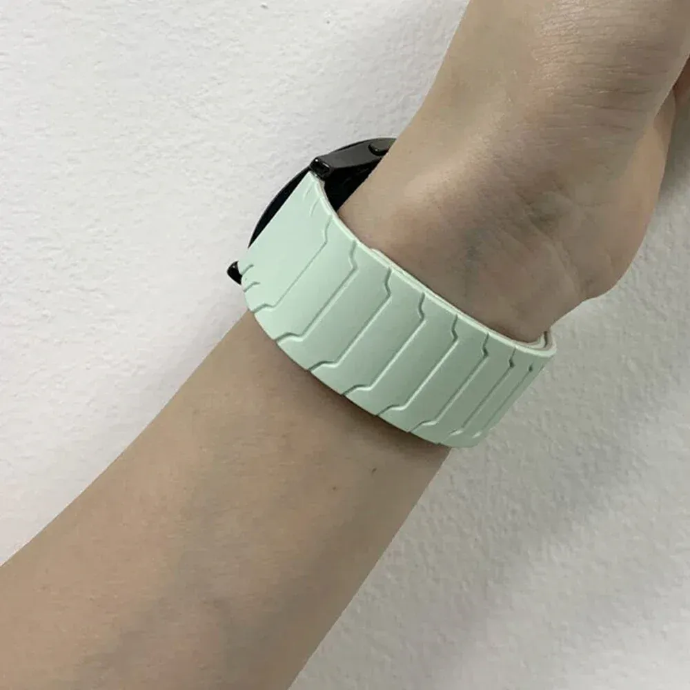 Bracelet magnétique silicone 20 et 22 mm Amazfit