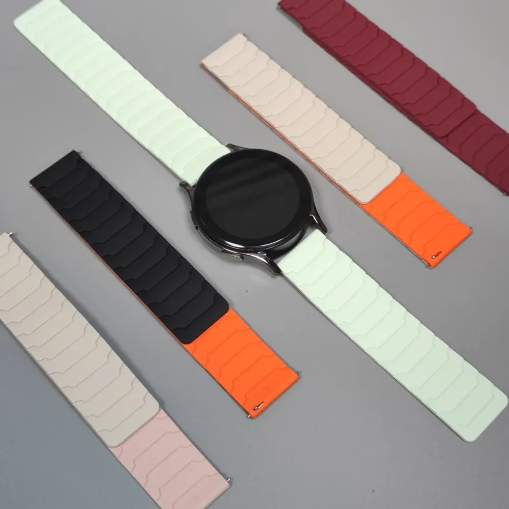 Bracelet magnétique silicone 20 et 22 mm Amazfit