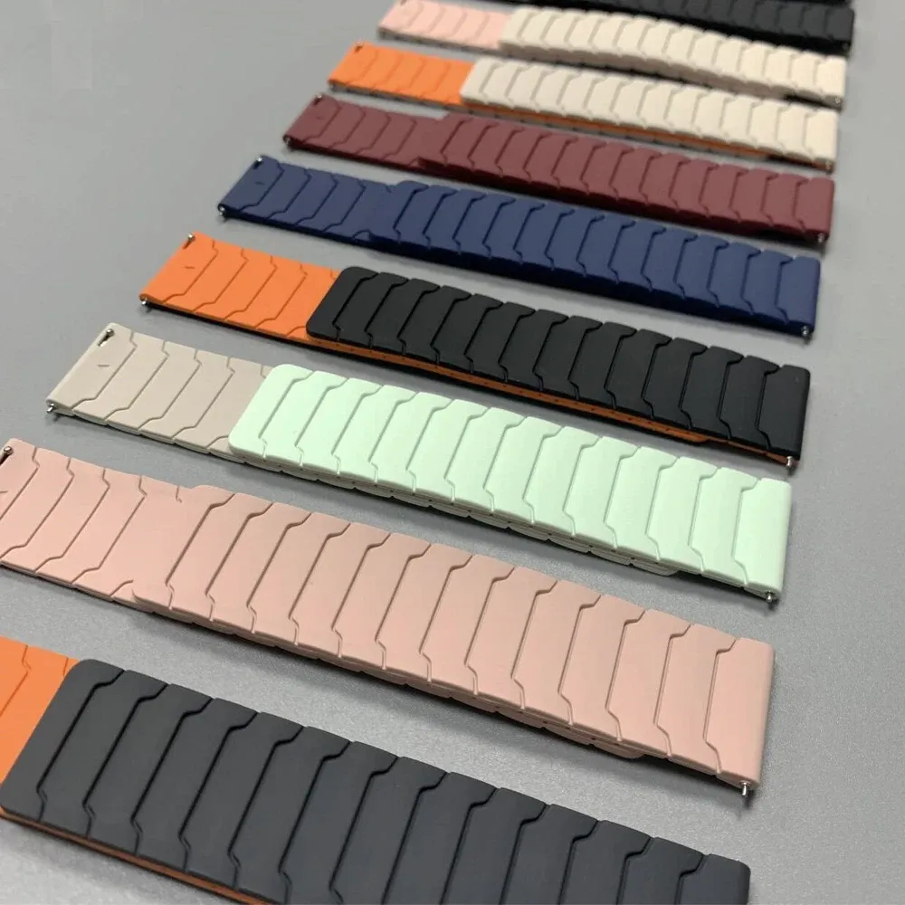 Bracelet magnétique silicone 20 et 22 mm Amazfit