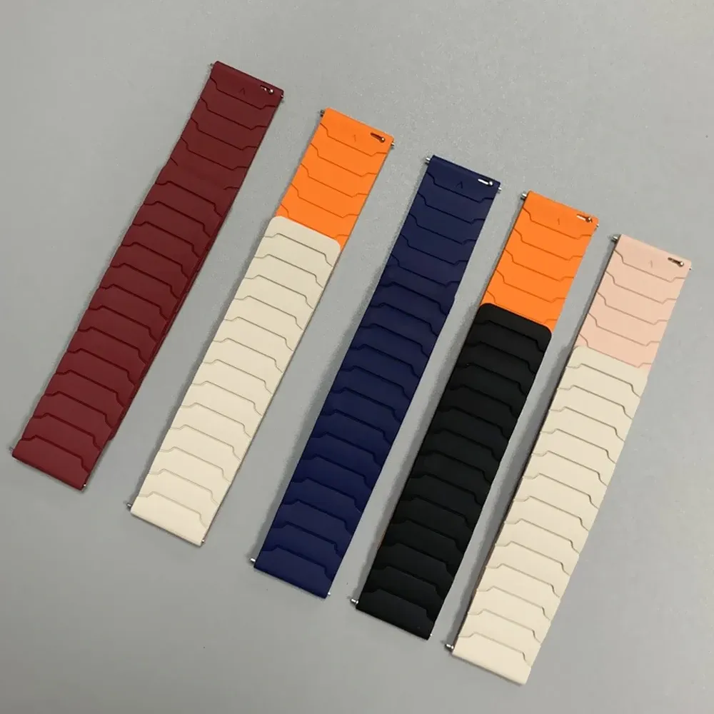 Bracelet magnétique silicone 20 et 22 mm Amazfit