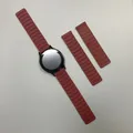 Bracelet magnétique silicone 20 et 22 mm Amazfit – Couleur du bracelet Wine Red