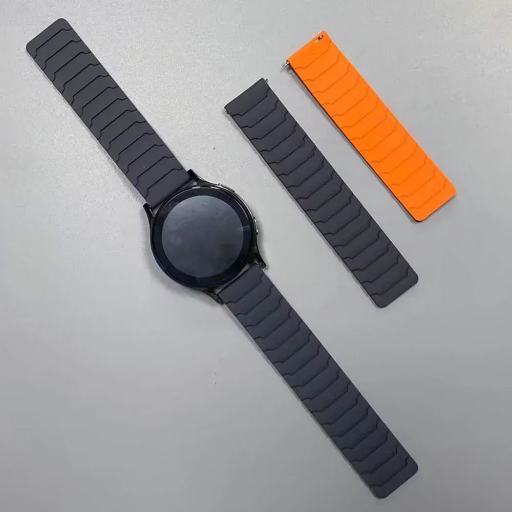 Bracelet magnétique silicone 20 et 22 mm Garmin Amazfit