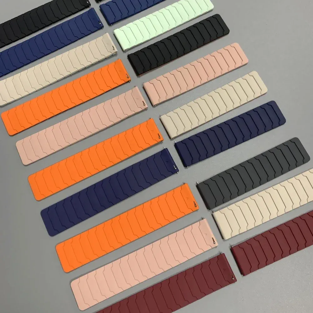 Bracelet magnétique silicone 20 et 22 mm Garmin Amazfit