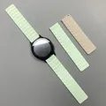 Bracelet magnétique silicone 20 et 22 mm Garmin Amazfit – Couleur du bracelet Green Starlight