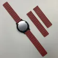 Bracelet magnétique silicone 20 et 22 mm Garmin Amazfit – Couleur du bracelet Wine Red