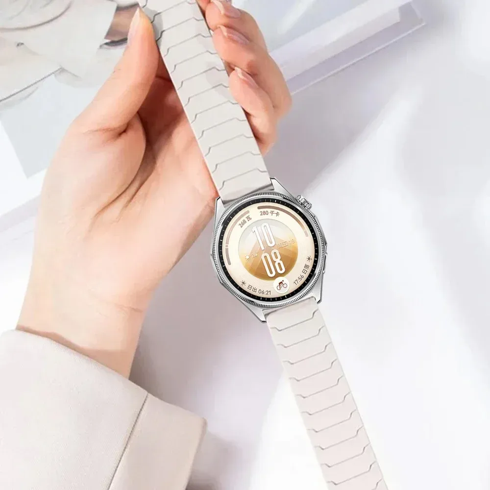 Bracelet magnétique silicone 20 et 22 mm Huawei Watch GT