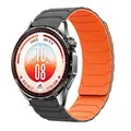 Bracelet magnétique silicone 20 et 22 mm Huawei Watch GT – Couleur du bracelet Gray orange
