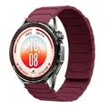 Bracelet magnétique silicone 20 et 22 mm Huawei Watch GT – Couleur du bracelet Wine red