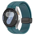Bracelet magnétique silicone 20 mm Samsung Galaxy Watch – Couleur du bracelet bleu foncé