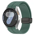 Bracelet magnétique silicone 20 mm Samsung Galaxy Watch – Couleur du bracelet dark green