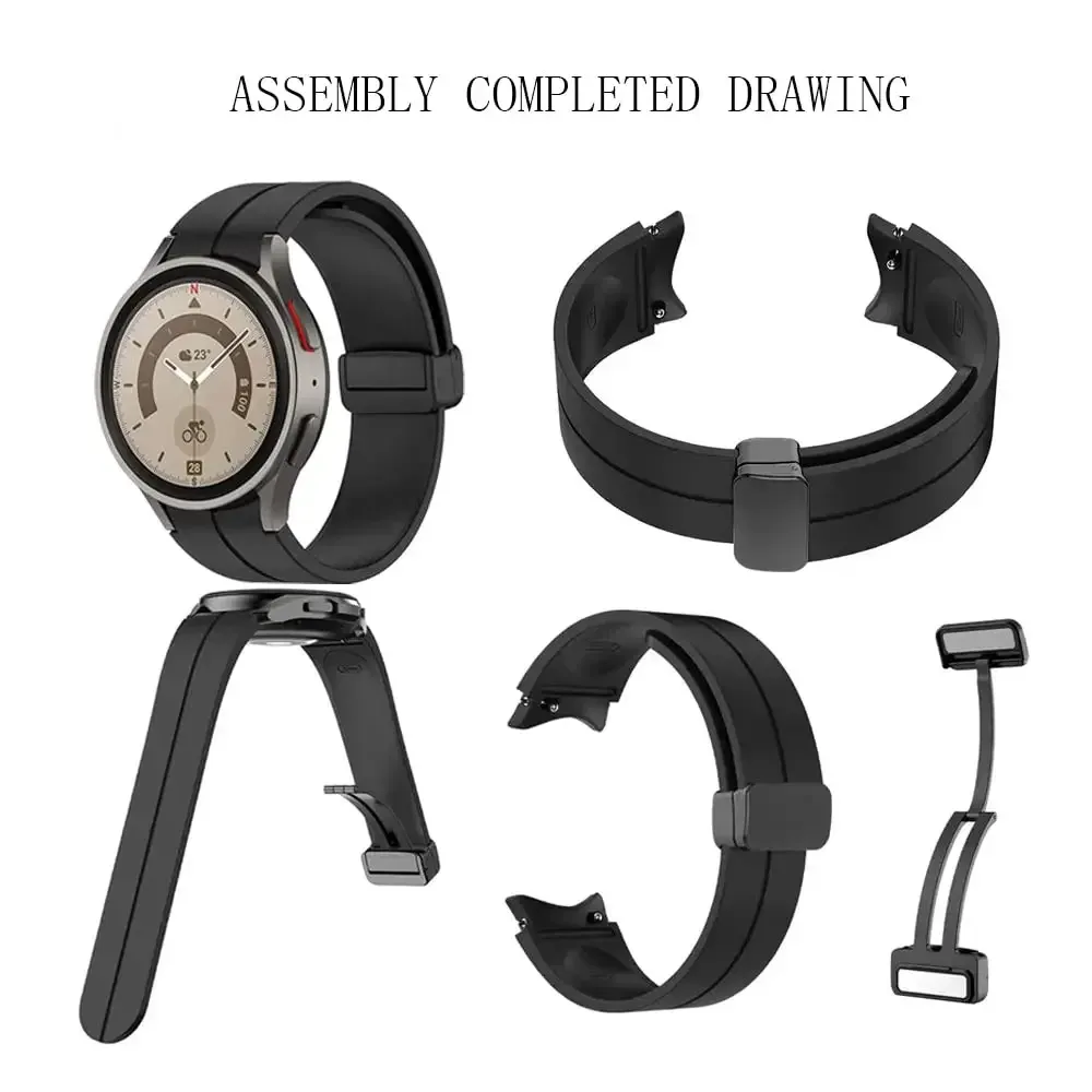 Bracelet magnétique silicone 20 mm Samsung Galaxy Watch