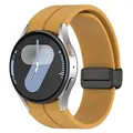 Bracelet magnétique silicone 20 mm Samsung Galaxy Watch – Couleur du bracelet Jaune