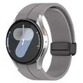 Bracelet magnétique silicone 20 mm Samsung Galaxy Watch – Couleur du bracelet Titanium grey