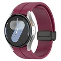 Bracelet magnétique silicone 20 mm Samsung Galaxy Watch – Couleur du bracelet wine red
