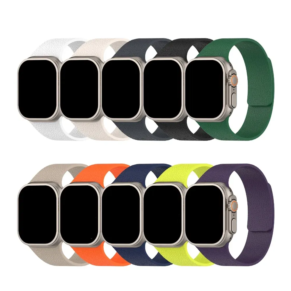 Bracelet magnétique silicone Apple Watch 38 à 49 mm