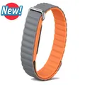 Bracelet magnétique silicone Google Fitbit Air – Band Color Black Orange