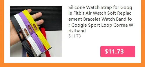 Bracelet magnétique silicone Google Fitbit Air