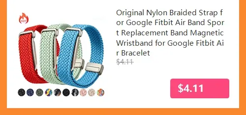 Bracelet magnétique silicone Google Fitbit Air