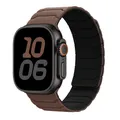 Bracelet magnétique silicone pour Apple Watch 38 à 49 mm – Couleur du bracelet Chocolate-black