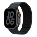 Bracelet magnétique silicone pour Apple Watch 38 à 49 mm – Couleur du bracelet midnight-black