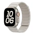 Bracelet magnétique silicone pour Apple Watch 38 à 49 mm – Couleur du bracelet Starlight