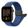 Bracelet magnétique tressé pour Apple Watch 38 à 49 mm – Couleur du bracelet Atlantic Blue