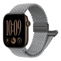 Bracelet magnétique tressé pour Apple Watch 38 à 49 mm – Couleur du bracelet gray