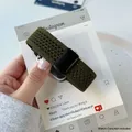 Bracelet magnétique tressé pour Apple Watch 38 à 49 mm – Couleur du bracelet Green