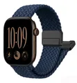 Bracelet magnétique tressé pour Apple Watch 38 à 49 mm – Couleur du bracelet Navy blue