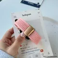 Bracelet magnétique tressé pour Apple Watch 38 à 49 mm – Couleur du bracelet Pink