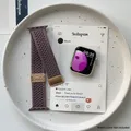 Bracelet magnétique tressé pour Apple Watch 38 à 49 mm – Couleur du bracelet SmokePu