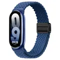 Bracelet magnétique tressé pour Xiaomi Mi Band 8 à 11 – Couleur du bracelet Blue