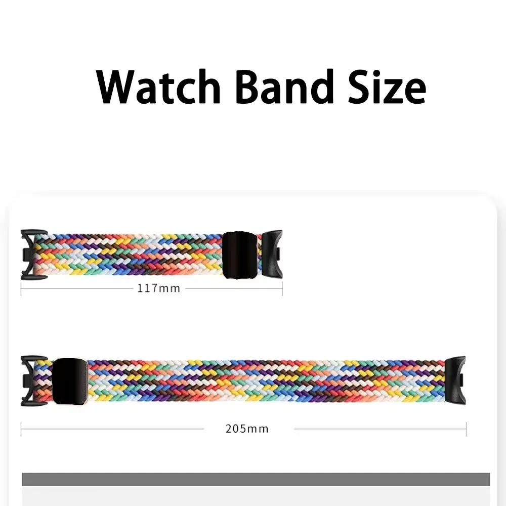 Bracelet magnétique tressé pour Xiaomi Mi Band 8 à 11