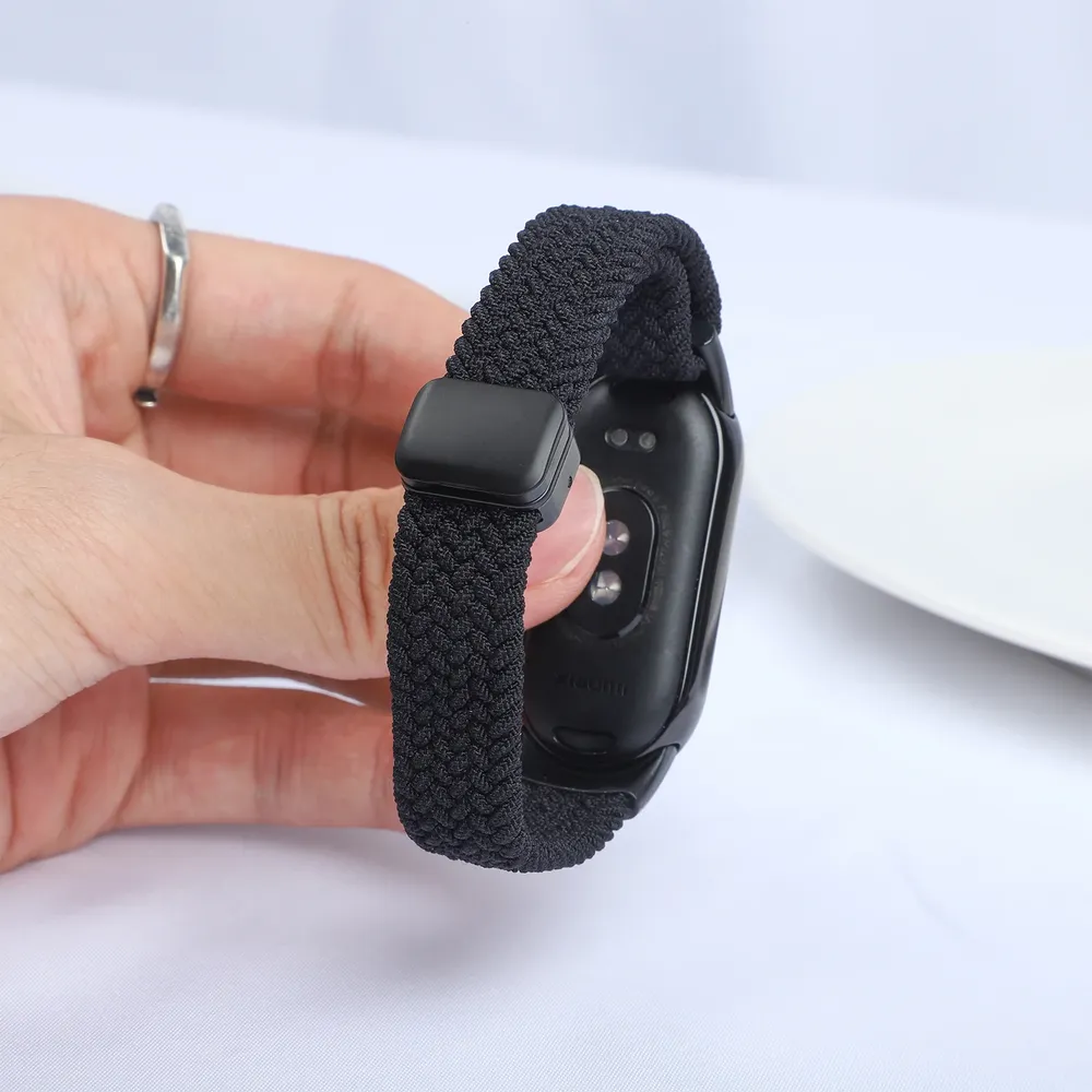 Bracelet magnétique tressé pour Xiaomi Mi Band 8 à 11