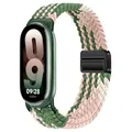Bracelet magnétique tressé pour Xiaomi Mi Band 8 à 11 – Couleur du bracelet Pink Star Cactus