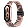 Bracelet magnétique tressé pour Xiaomi Mi Band 8 à 11 – Couleur du bracelet Smoked Violet