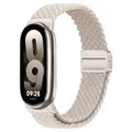 Bracelet magnétique tressé pour Xiaomi Mi Band 8 à 11 – Couleur du bracelet Starlight
