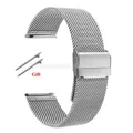 Bracelet maille milanaise 10 à 24 mm universel – Couleur du bracelet Silver