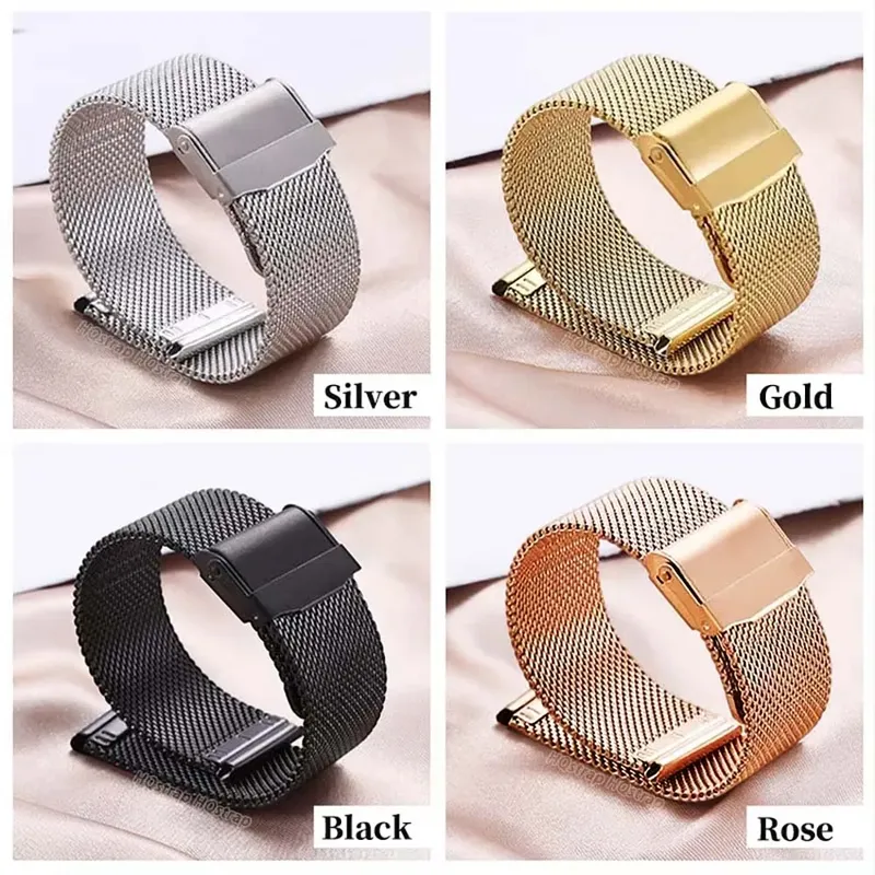 Bracelet maille milanaise 12 à 24 mm